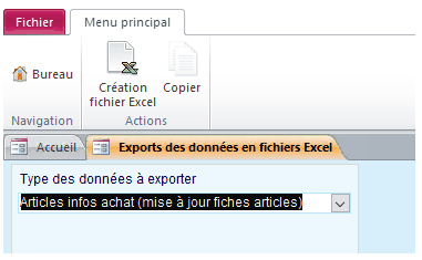 Mise à jour des prix d'achat