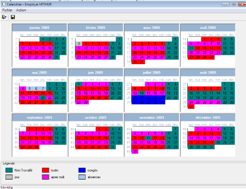 HERAKLES SCHEDSTAR: Calendrier homme