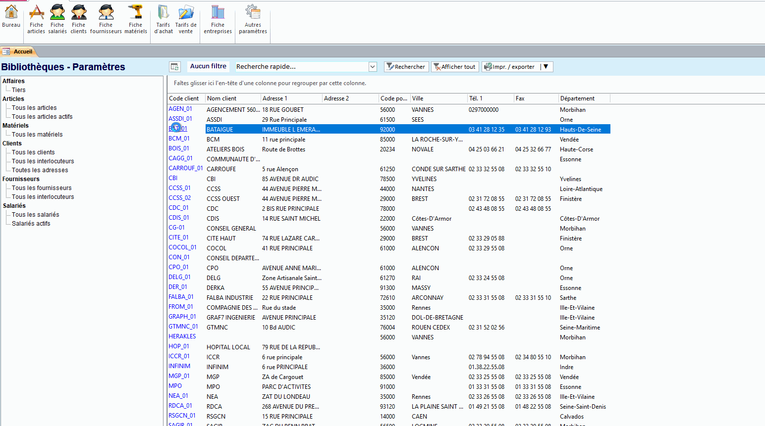 Définir des zones commerciales dans HERAKLES