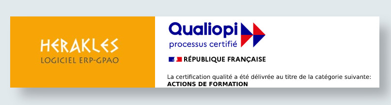 Les formations HERAKLES sont certifiées QUALIOPI