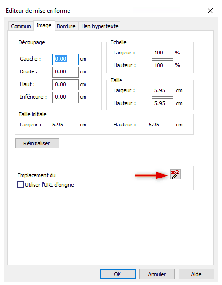 Paramétrage de l'image